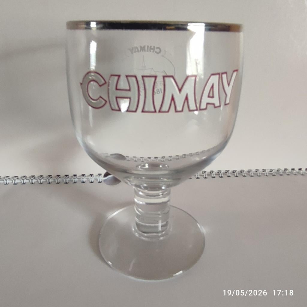 1 verre CHIMAY 150 ANS ., Collections, Enlèvement, Comme neuf, Verre ou Verres, Autres marques