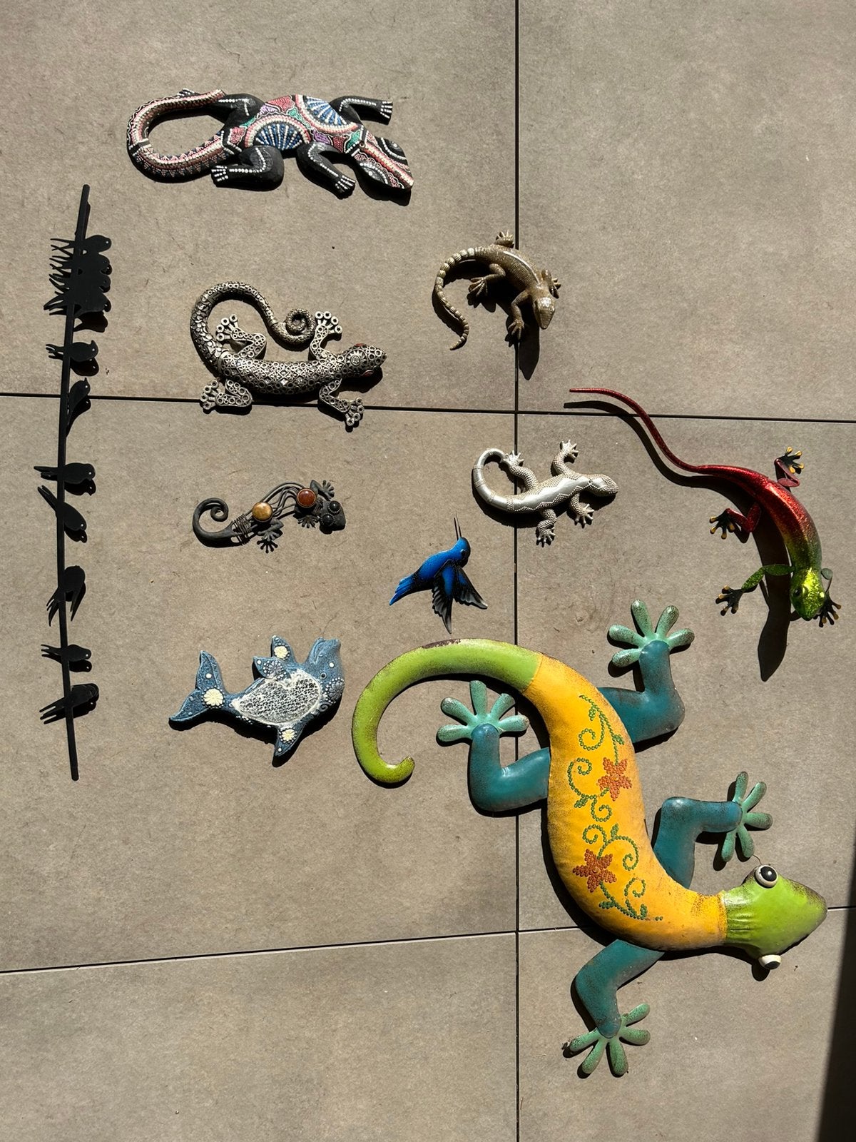 Salamanders in metaal, keramiek,…, Ophalen, Metaal