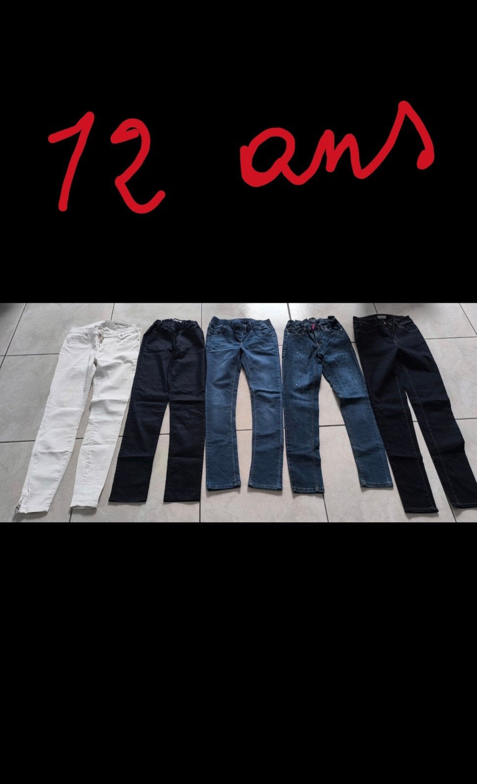 Vêtements fille été et hiver de 4 à 12 ans, Enlèvement