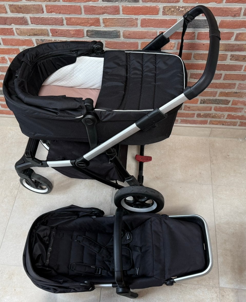 Thule Sleek 2, Gebruikt, Luchtbanden, Ophalen, Kinderwagen