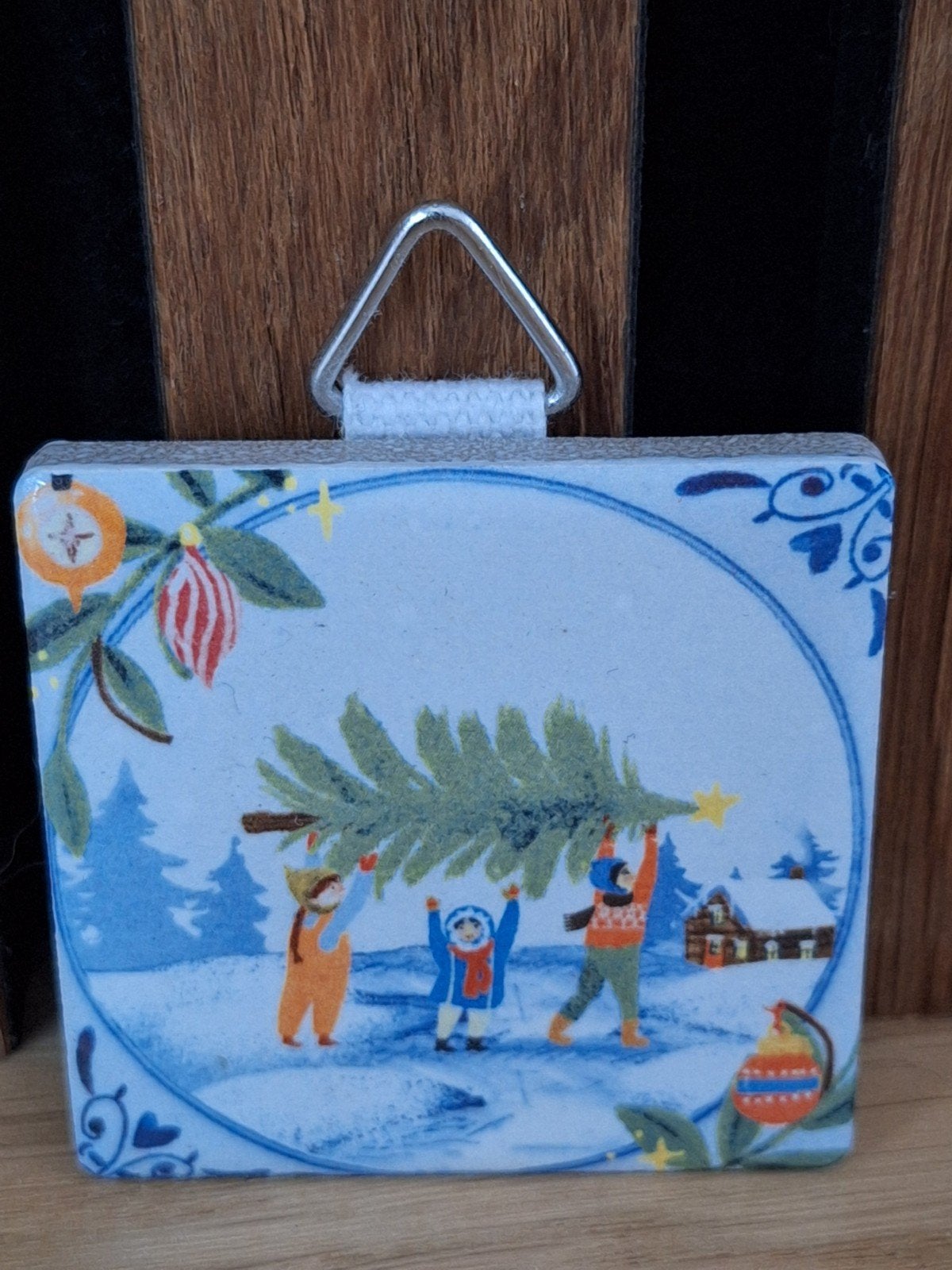 Mini decoratie tegel., Handtassen en Accessoires, Ophalen, Nieuw, Overige materialen