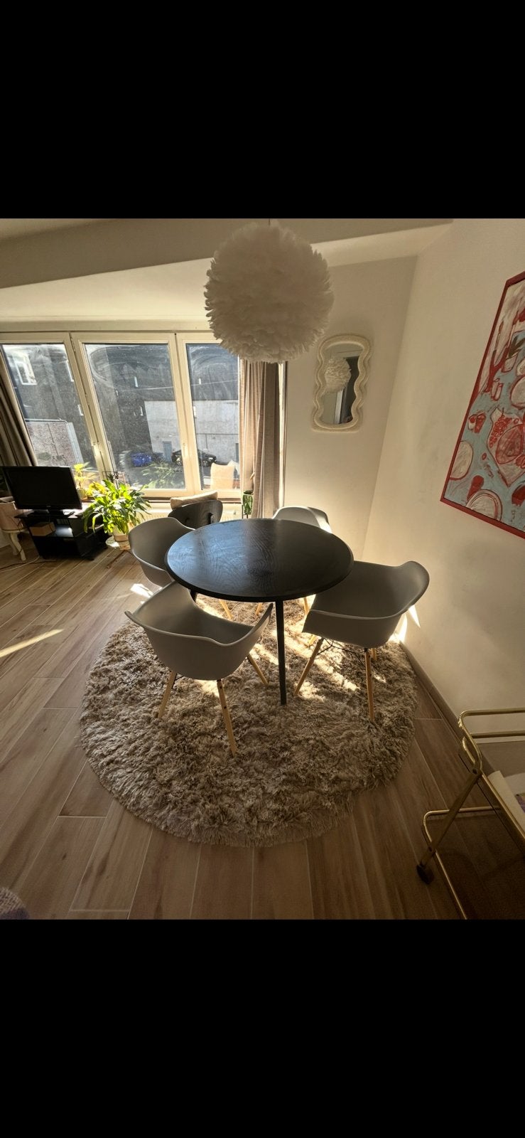 Kuipstoelen Jysk te koop, Enlèvement, Utilisé, Gris, Quatre