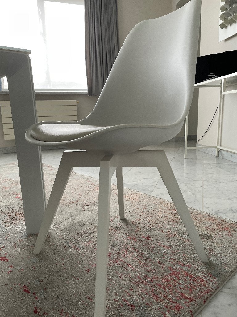 6 stoelen, Huis en Inrichting, Gebruikt, Wit, Vijf, Zes of meer stoelen, Ophalen