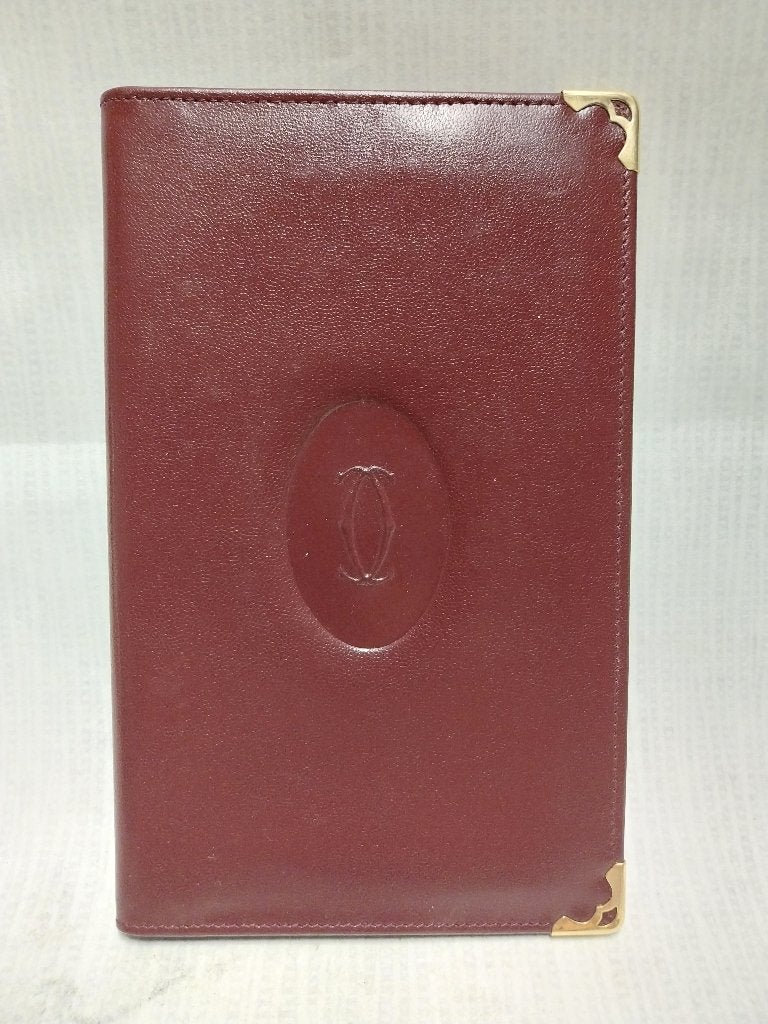 Lederen portemonnee / paspoorthouder Cartier Paris, Handtassen en Accessoires, Ophalen of Verzenden, Zo goed als nieuw, Leder
