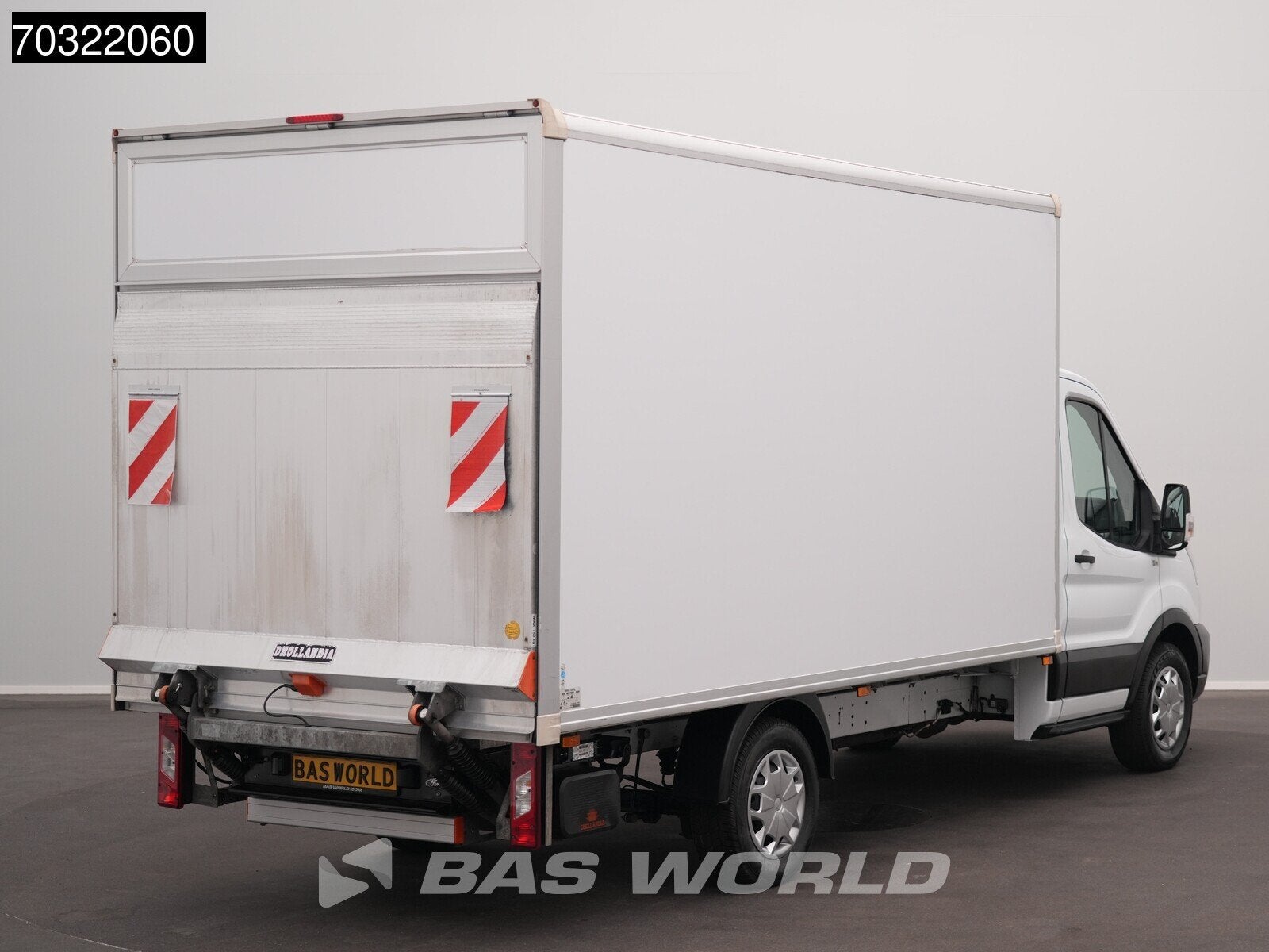 Ford Transit 130pk D'Hollandia Ladebordwand Koffer Klima Tem, Stof, Euro 6, 4 cilinders, Wit