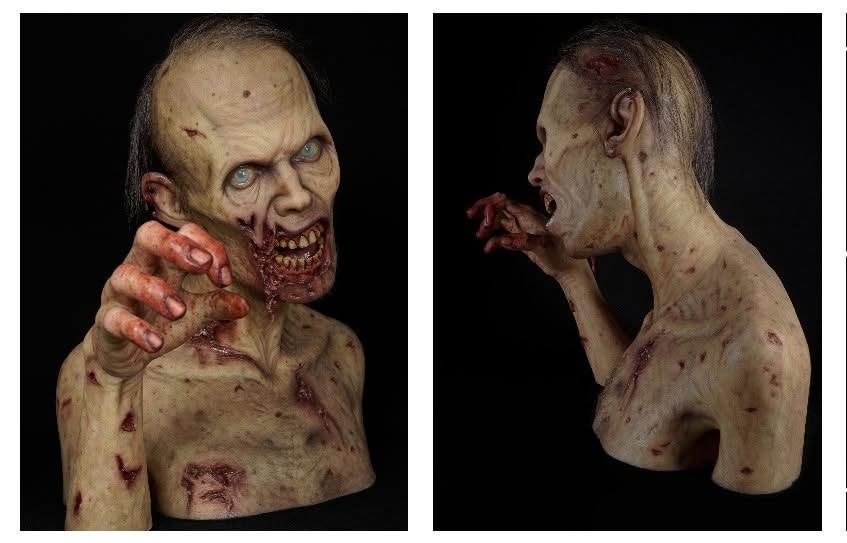 ZOMBIE BUSTE, Collections, Cinéma & Télévision, Enlèvement, Neuf, Film, Statue, Réplique ou Modèle