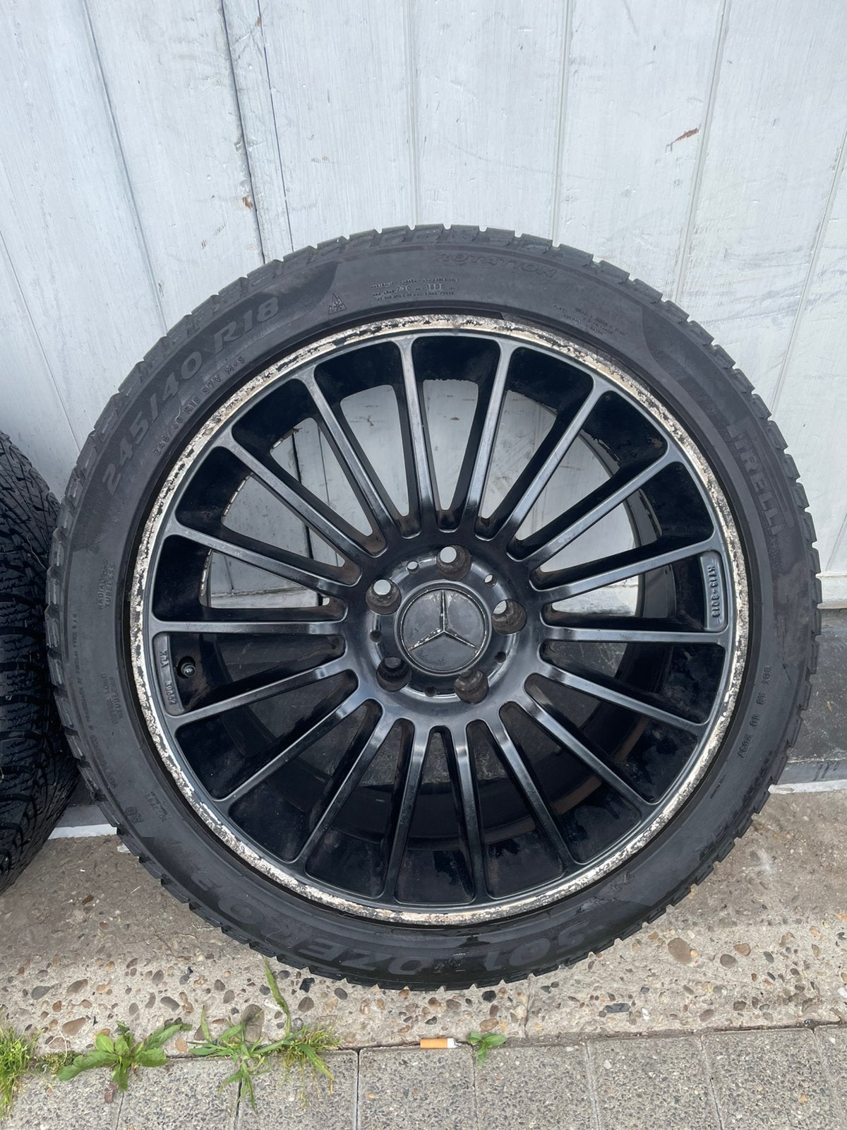 Mercedes velgen (zwart), Auto-onderdelen, Banden en Velgen, Ophalen of Verzenden, 19 inch, Velg(en)