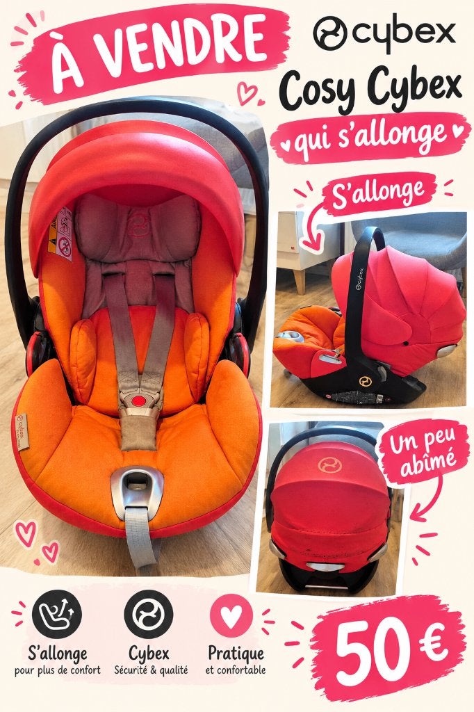 Cosy cybex, Enfants & Bébés, Autres marques, Ceinture de sécurité, Enlèvement ou Envoi, Protection latérale