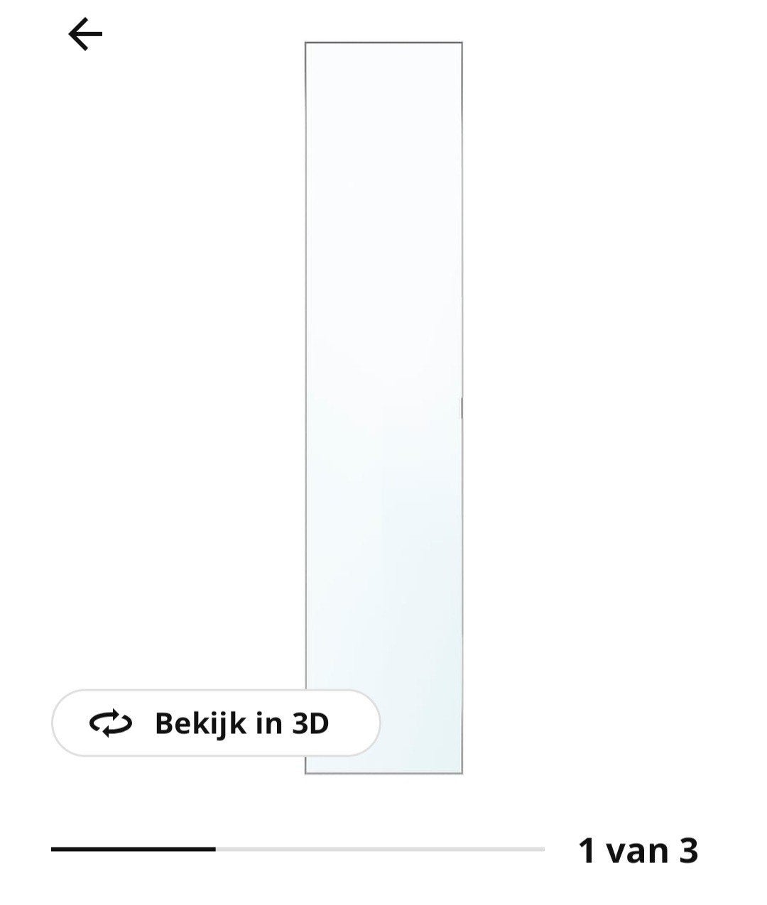 2 portes en verre miroir avec poignée en métal ikea, Enlèvement