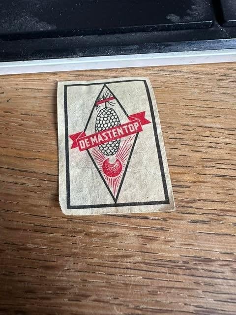 lucifer etiket label de Mastentop, Info@mastentop.lu, Ophalen of Verzenden, Zo goed als nieuw, Mastentop