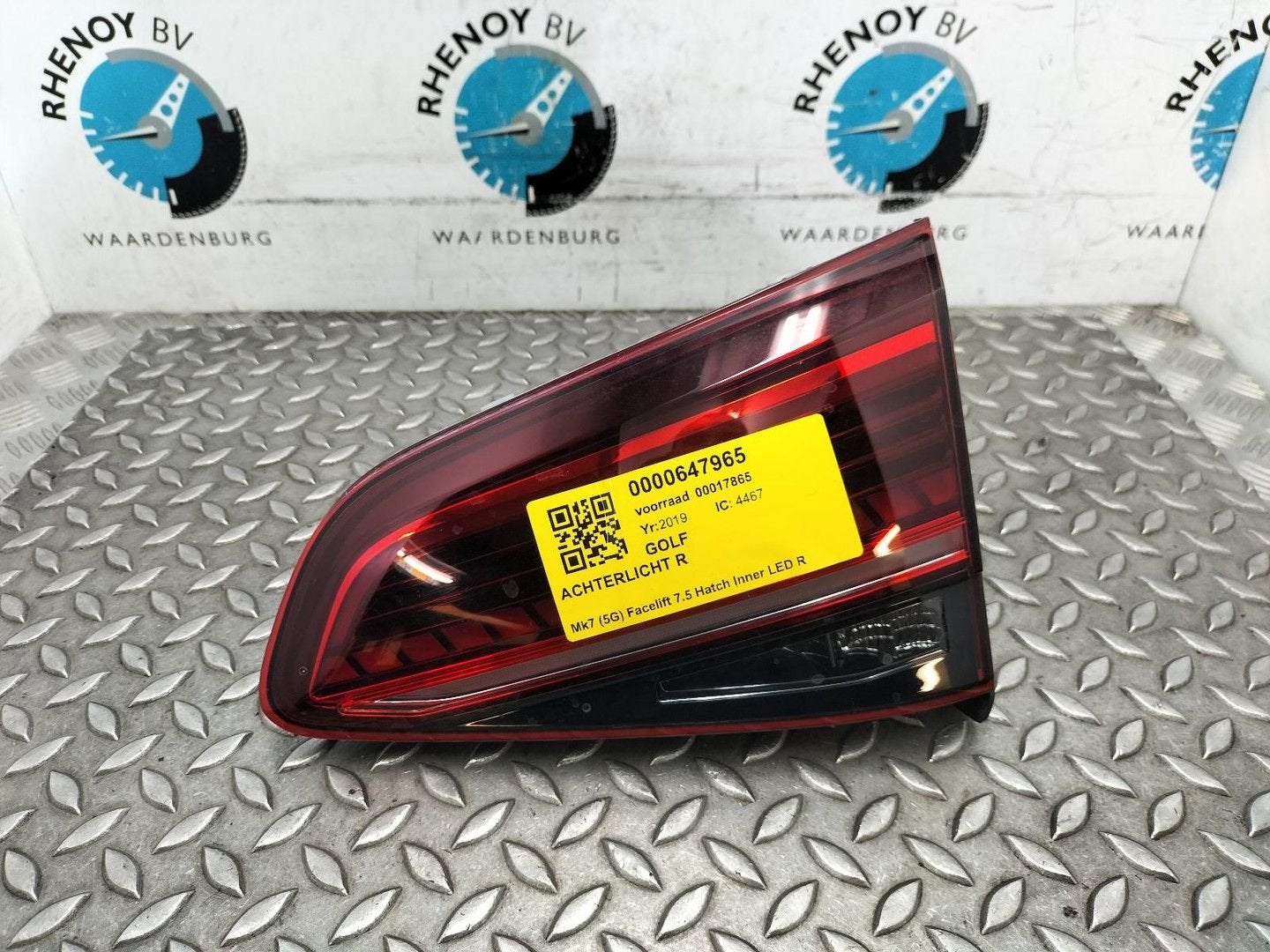 VOLKSWAGEN GOLF BQ1 Golf VII 11/16-01/20 ACHTERLICHT R 2019, Ophalen of Verzenden, Gebruikt, ARN erkend