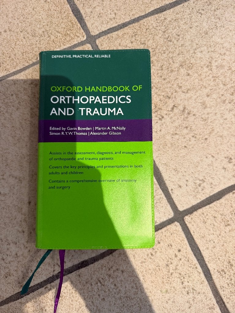 Oxford handbook or orthopaedics and trauma, Boeken, Ophalen of Verzenden, Zo goed als nieuw, Overige wetenschappen