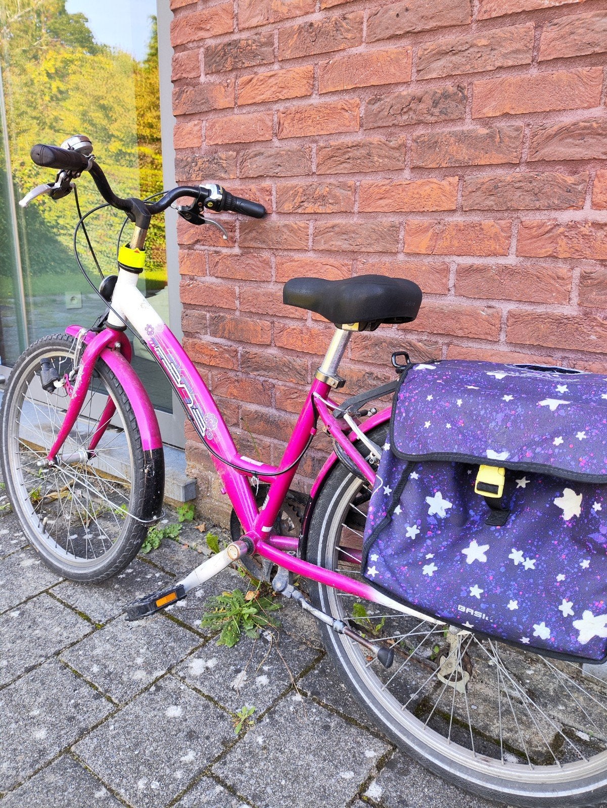Roze meisjesfiets, Ophalen, Gebruikt, 24 inch