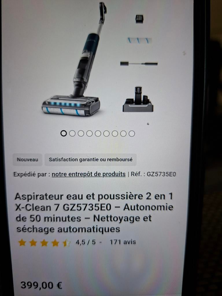 Aspirateur laveur rowenta, Elektronische apparatuur, Stofzuigers, Ophalen, Zo goed als nieuw, Overige typen