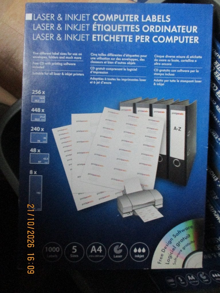 pochette de 1000 étiquettes pour imprimantes, Diversen, Ophalen of Verzenden, Nieuw