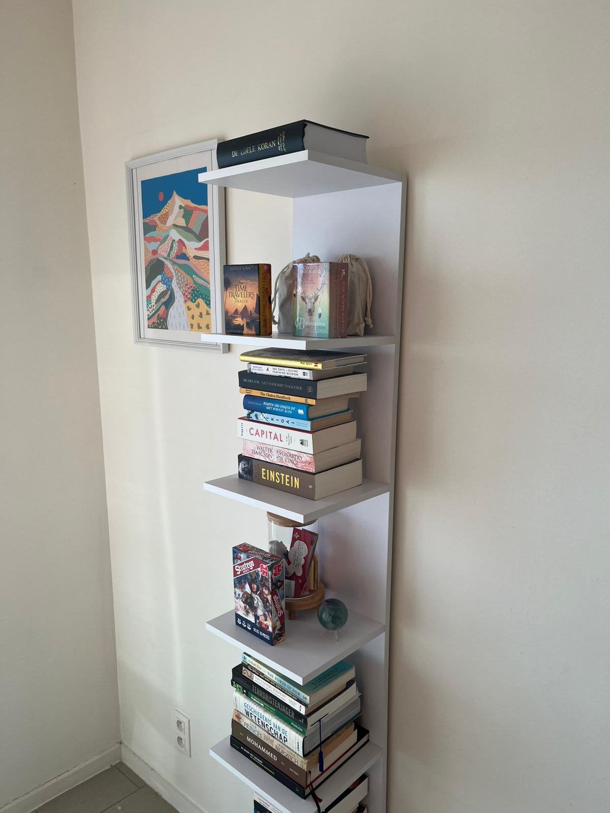 Présentoir ou armoire à livres moderne, Enlèvement, Comme neuf, Autres essences de bois, Modern Minimalistisch