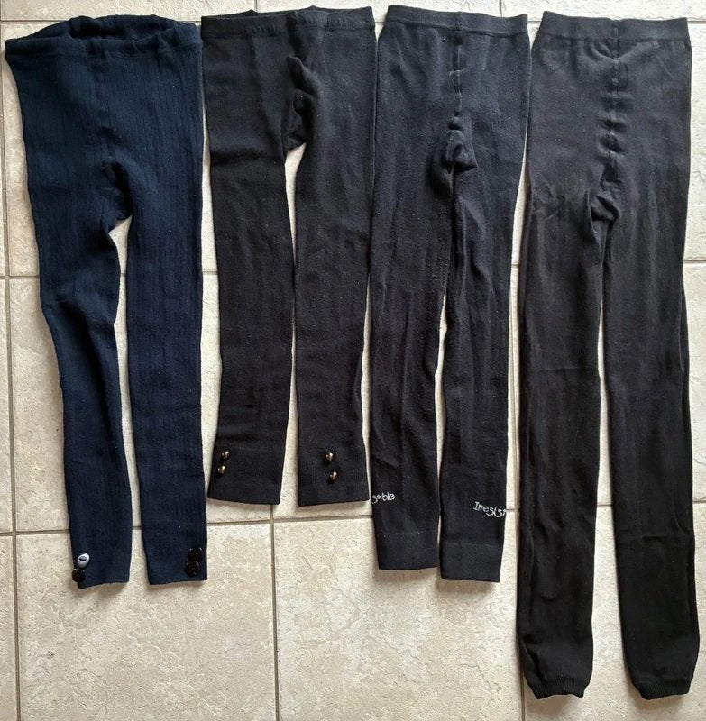 Lit 4 leggings caleçons long ou mi-long - T. S / M - bon éta, Vêtements | Femmes, Enlèvement ou Envoi, Comme neuf, Bleu, Legging