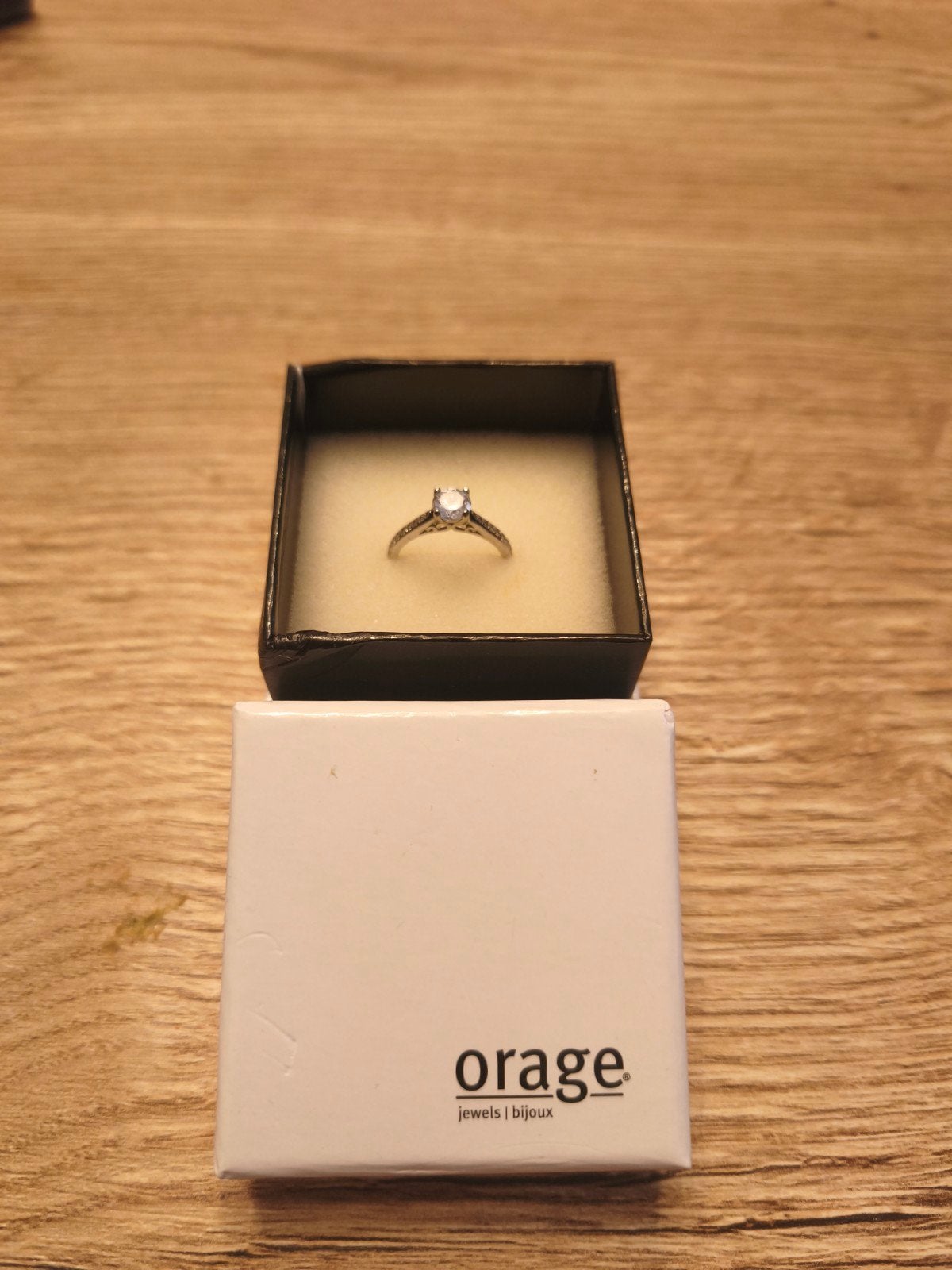 Verlovingsring orage, Ophalen, Zo goed als nieuw, Zilver, Overige typen