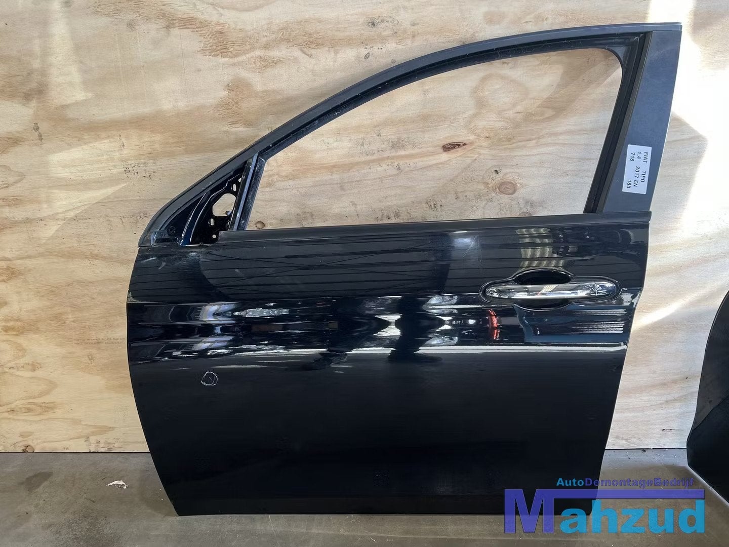 FIAT TIPO hatchback zwart 718 Links voor deur portier 2016+, Gebruikt, Deur, Stellantis Europe S.p.A., Voor