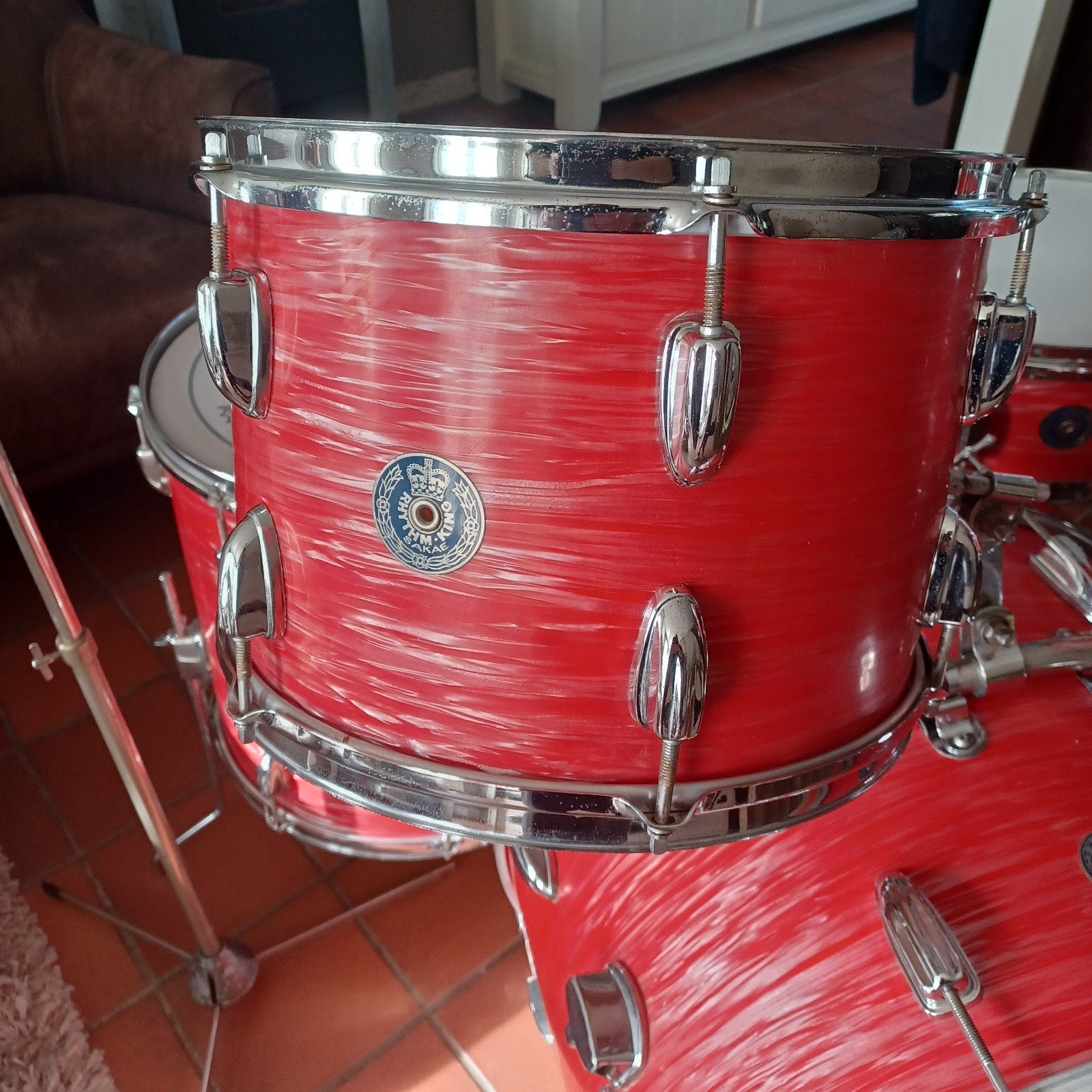 Sakae rhythm king drumstel vintage jaren 60 in zgst, Ophalen, Zo goed als nieuw
