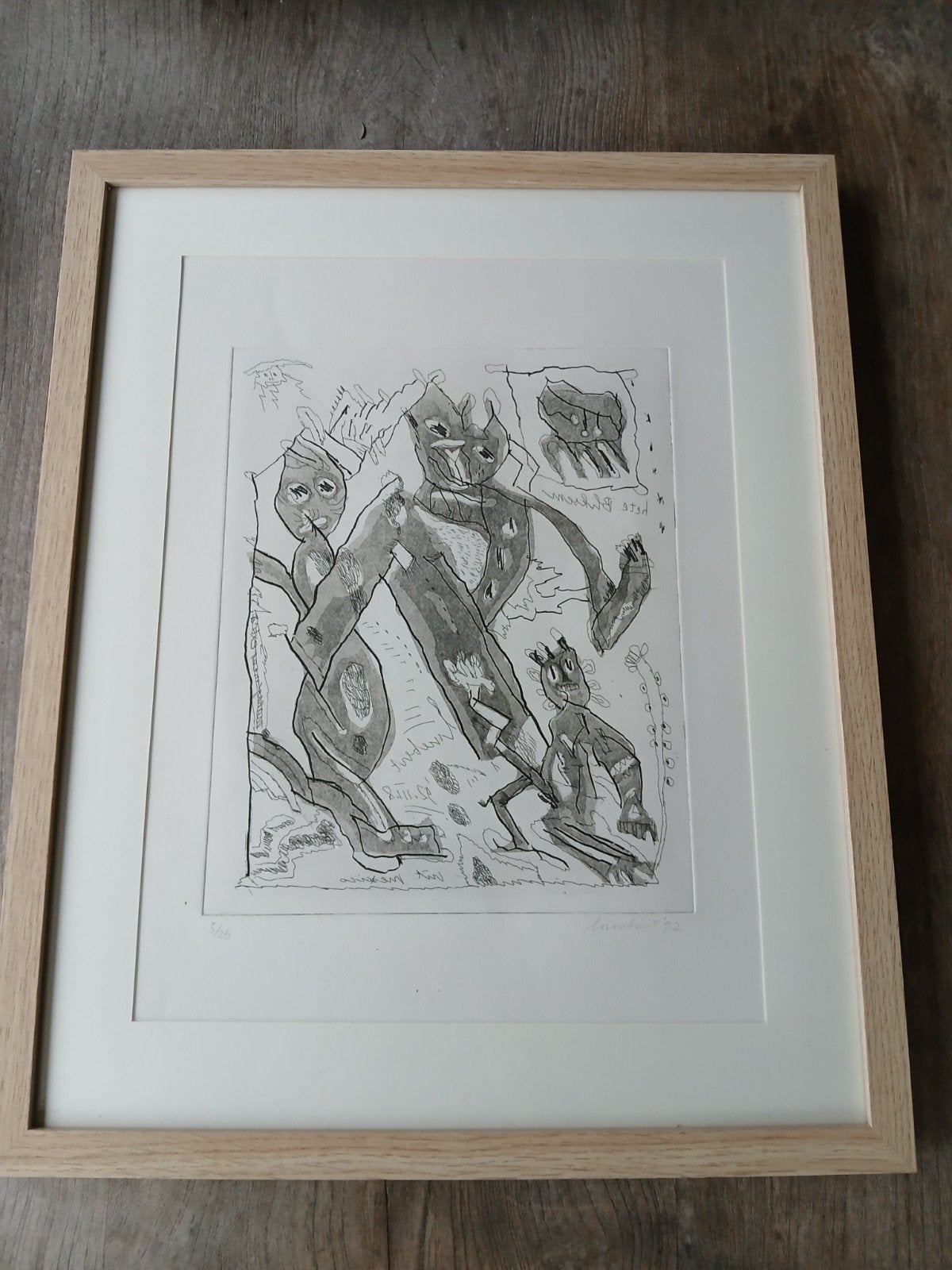 lucebert, Antiek en Kunst, Ophalen, Ets, Genummerd