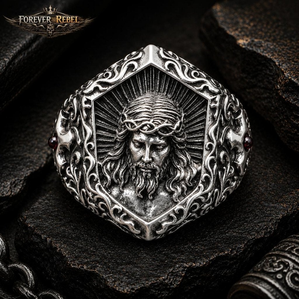 The Silent Prophet - 925 Zilver - Diverse Maten, Bijoux, Sacs & Beauté, Bagues, Neuf, Femme ou Homme, Argent, Argent