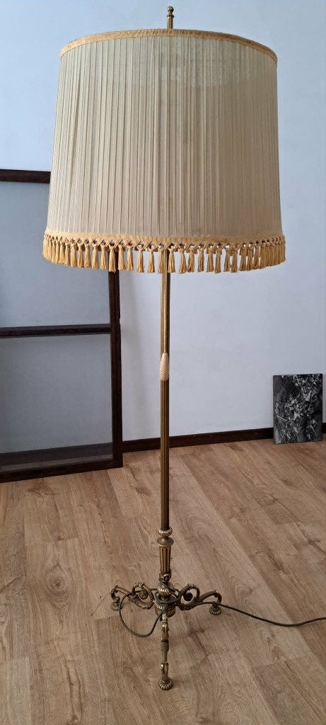 mooie vintage staande lamp, Maison & Meubles, Lampes | Lampadaires, Enlèvement, Utilisé