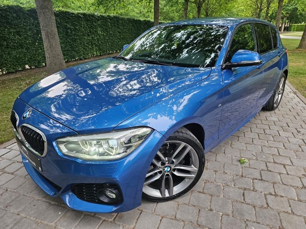 Bmw 118 ia 1serie M pack | AUTOMAAT | 18INCH BREEDSET, 1 Reeks, Blauw, Alcantara, Bedrijf