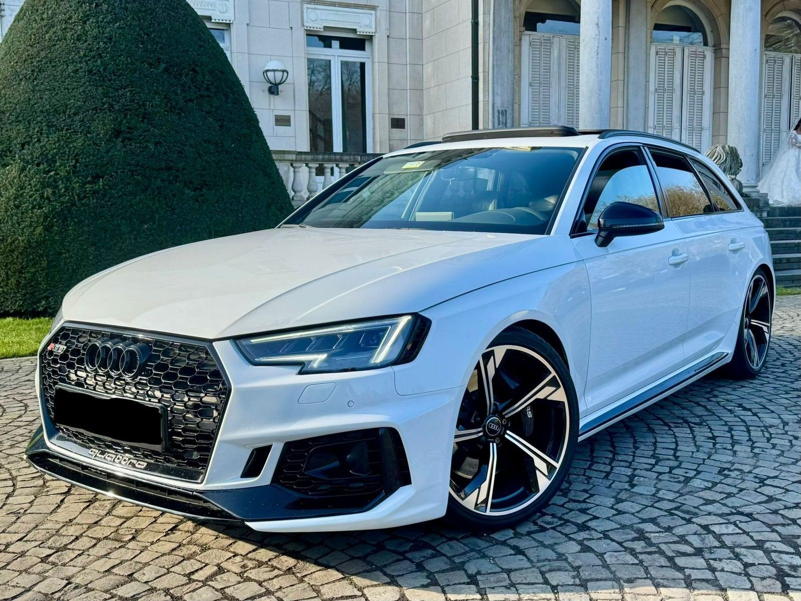 Audi RS4 volledige optie, Auto's, Audi, Automaat, Zwart, Wit, Leder