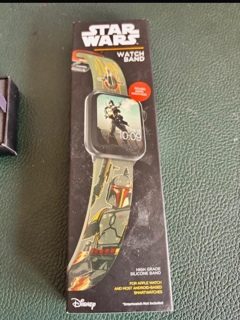 Star Wars Boba Fett Apple Watch Band 45mm, Ophalen of Verzenden, Zo goed als nieuw, Gebruiksvoorwerp
