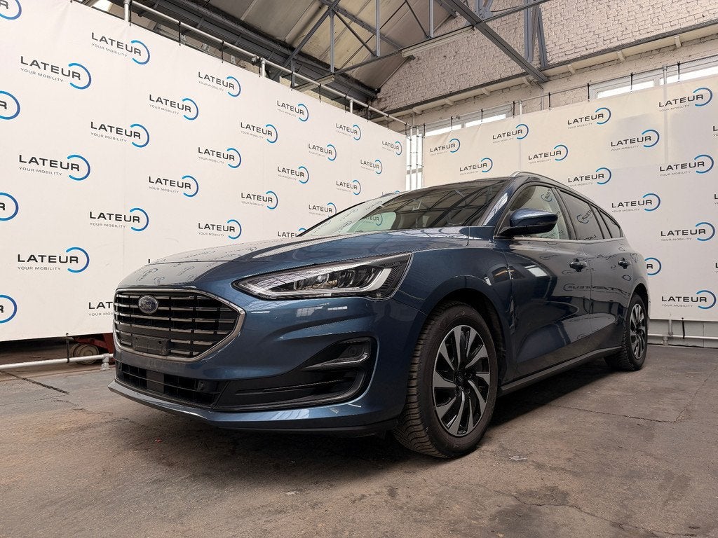 Ford Focus Titanium 1.0i EcoBoost mHEV - 92kW / 125 Pk M6 FW, Auto's, 1441 kg, Stof, Gebruikt, Blauw