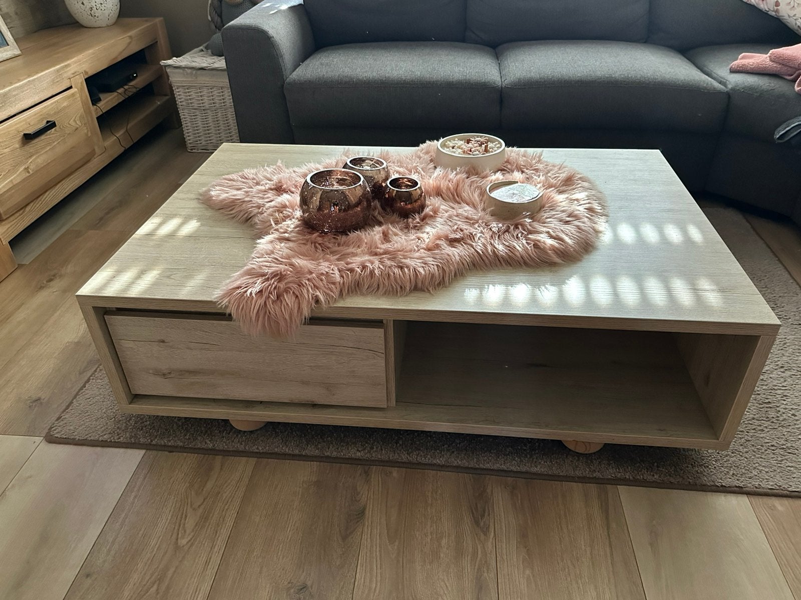 Zware salontafel, Huis en Inrichting, Tafels | Salontafels, Ophalen, Zo goed als nieuw