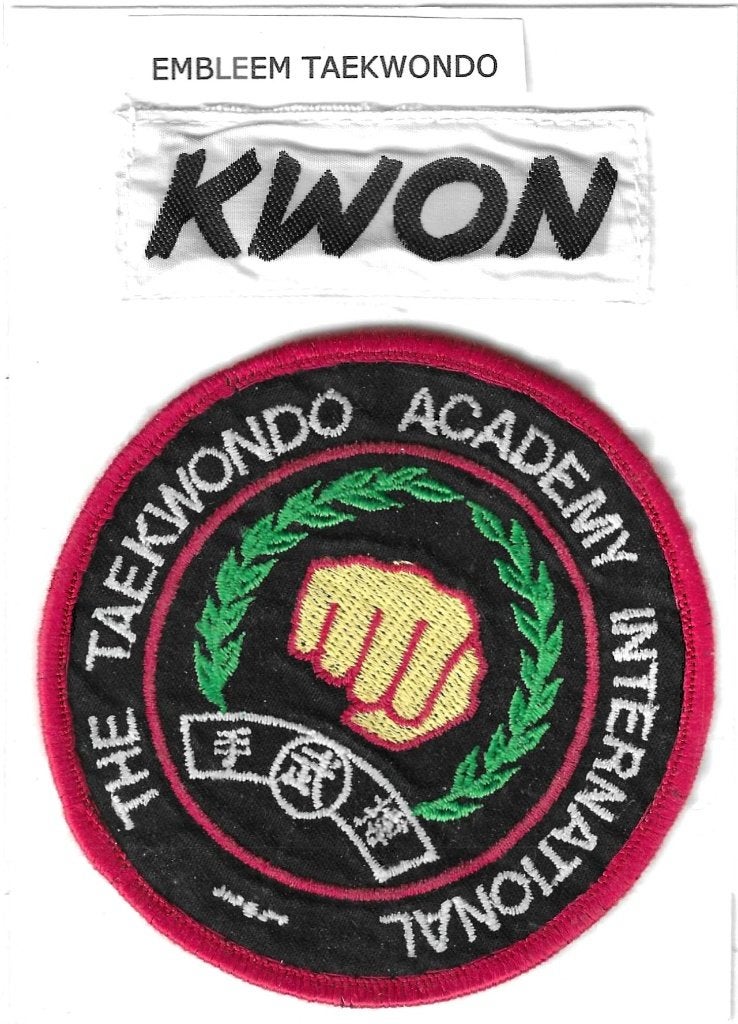 Embleem Taekwondo, Sport en Fitness, Vechtsporten en Zelfverdediging, Gebruikt, Taekwondo, Vechtsportmaterialen, Groter dan maat XL