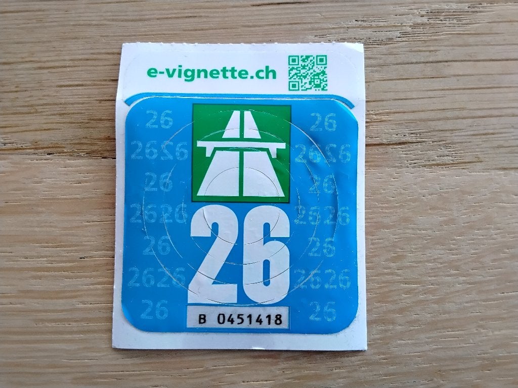 Wegenvignet Zwitserland, Ophalen