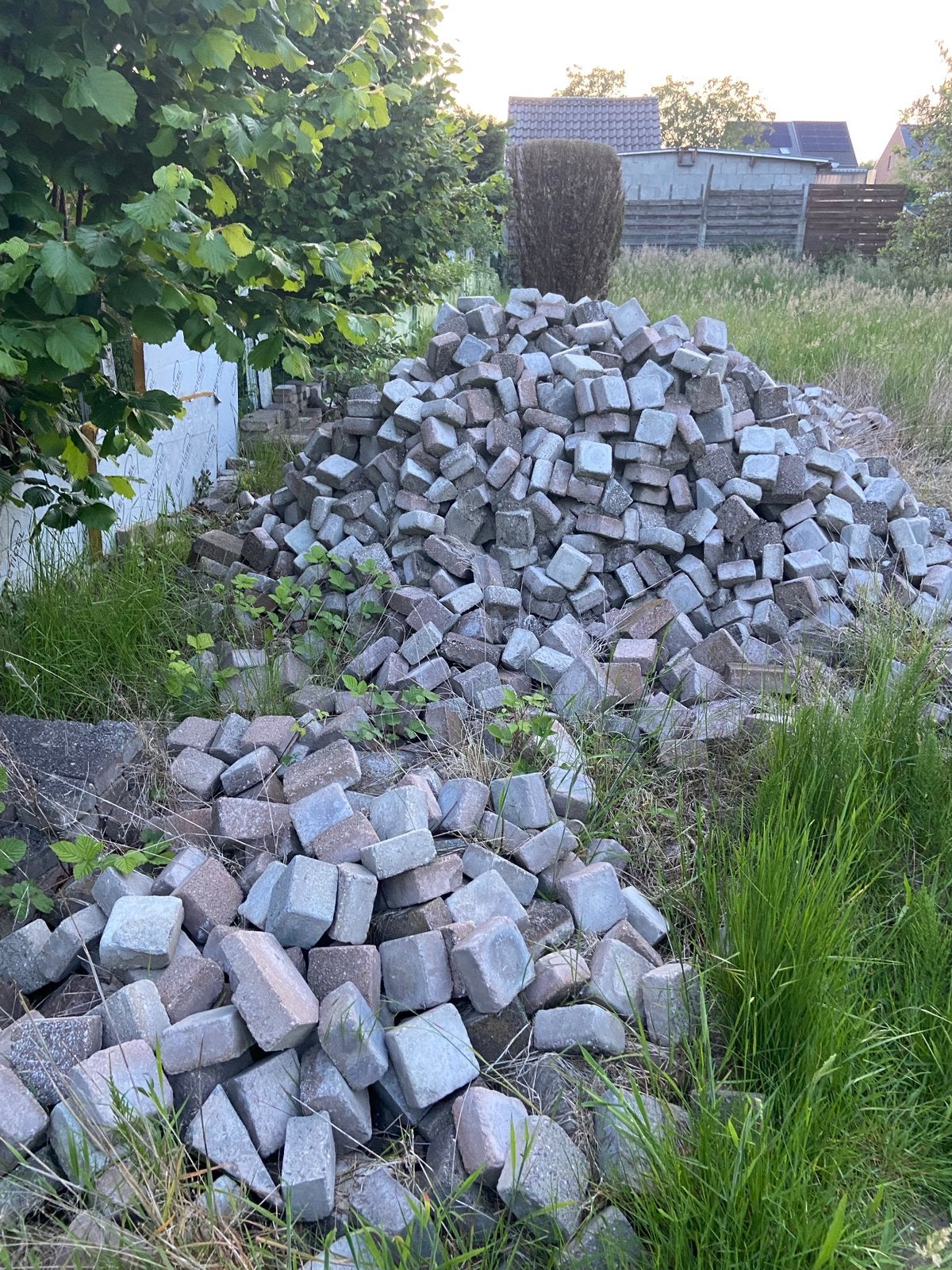 Gratis klinkers 11x11, Jardin & Terrasse, Gravier, Rochers & Caillasse, Enlèvement, Utilisé