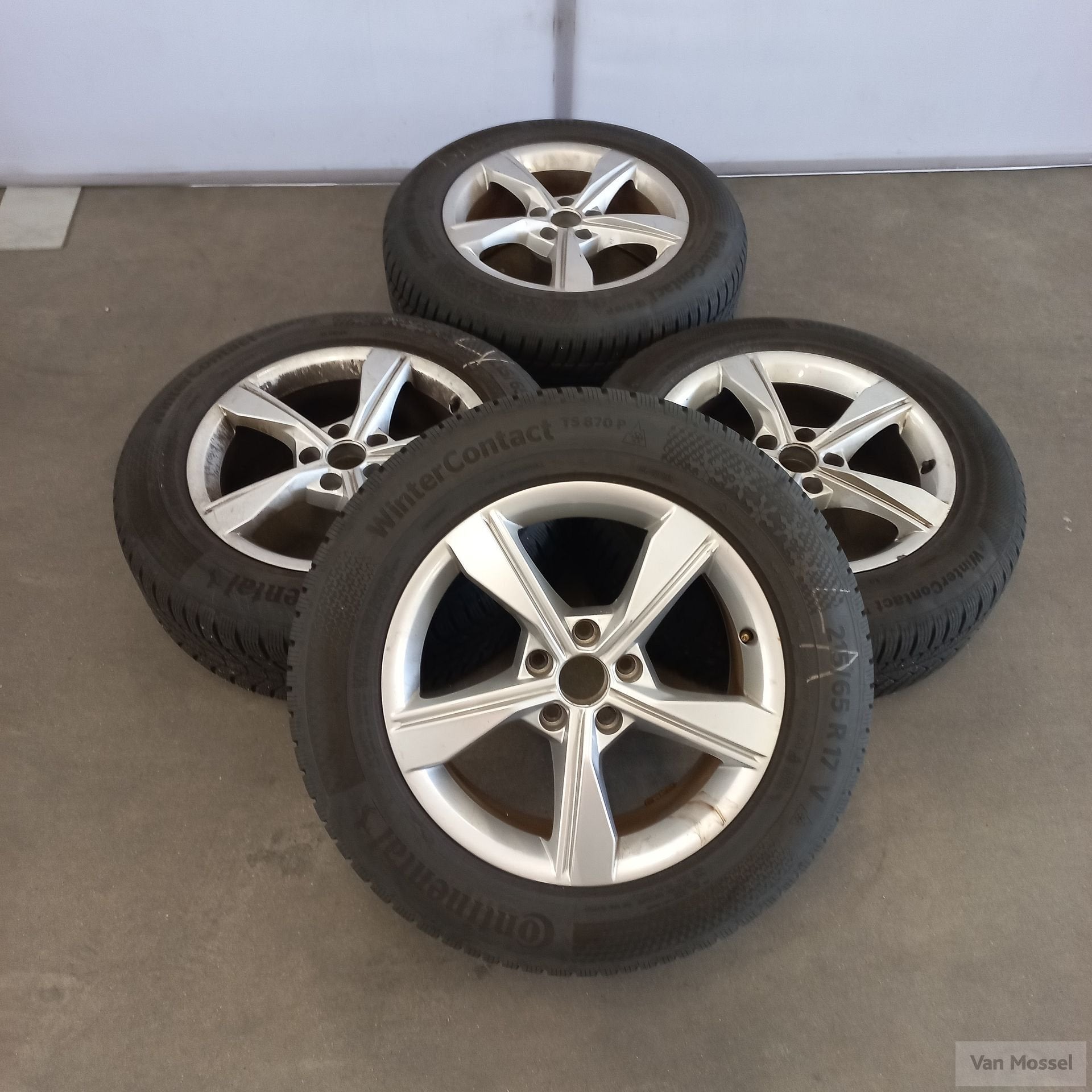 Audi A4 Continental Wintercontact TS850P 215/65/R17 99H, Auto-onderdelen, Banden en Velgen, -, -, Banden en Velgen, 17 inch