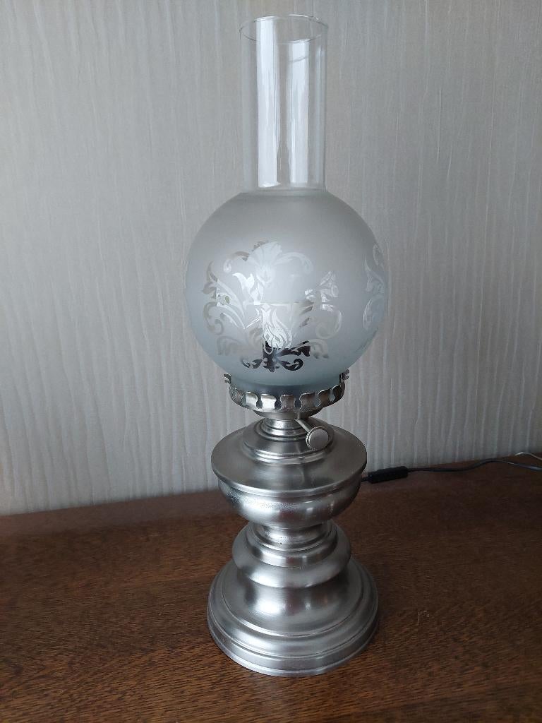 Tafellamp, Ophalen, Zo goed als nieuw, Glas, Minder dan 50 cm