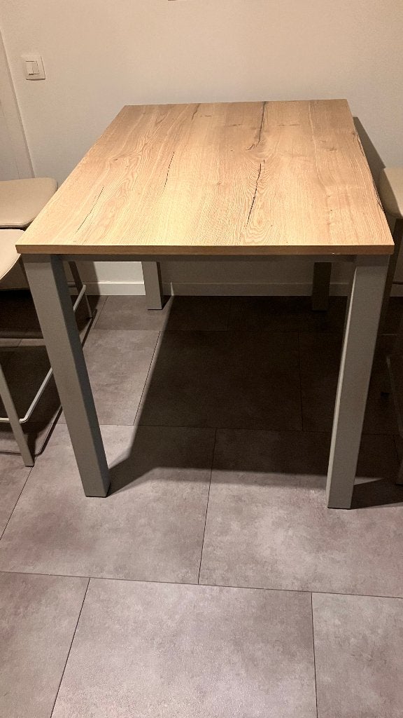 Perfecta Tafel en 4 stoelen, Enlèvement, Comme neuf, Bois, Quatre