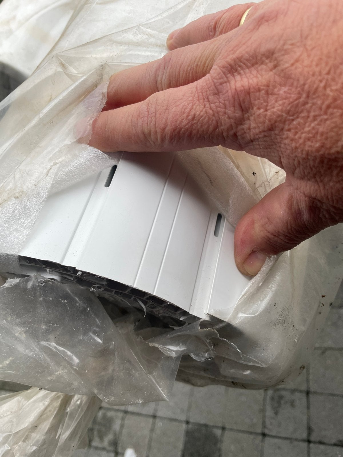Pvc rolluik wit, Ophalen, Nieuw