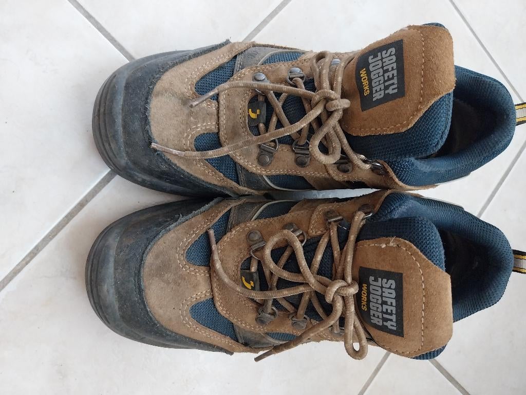 werkschoenen, Brun, Enlèvement, Porté, Chaussures de travail