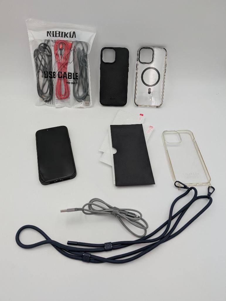 iPhone 13 Pro Max + accessoires complets – Excellent état !, Télécoms, Téléphonie mobile | Apple iPhone, 128 GB, 89 %, Enlèvement ou Envoi