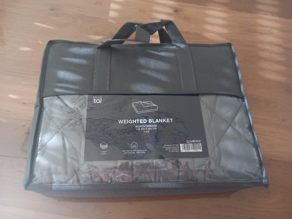 Nieuw verzwaringsdeken 4 kg 135x200 cm, Eenpersoons, Katoen, Nieuw, Ophalen of Verzenden