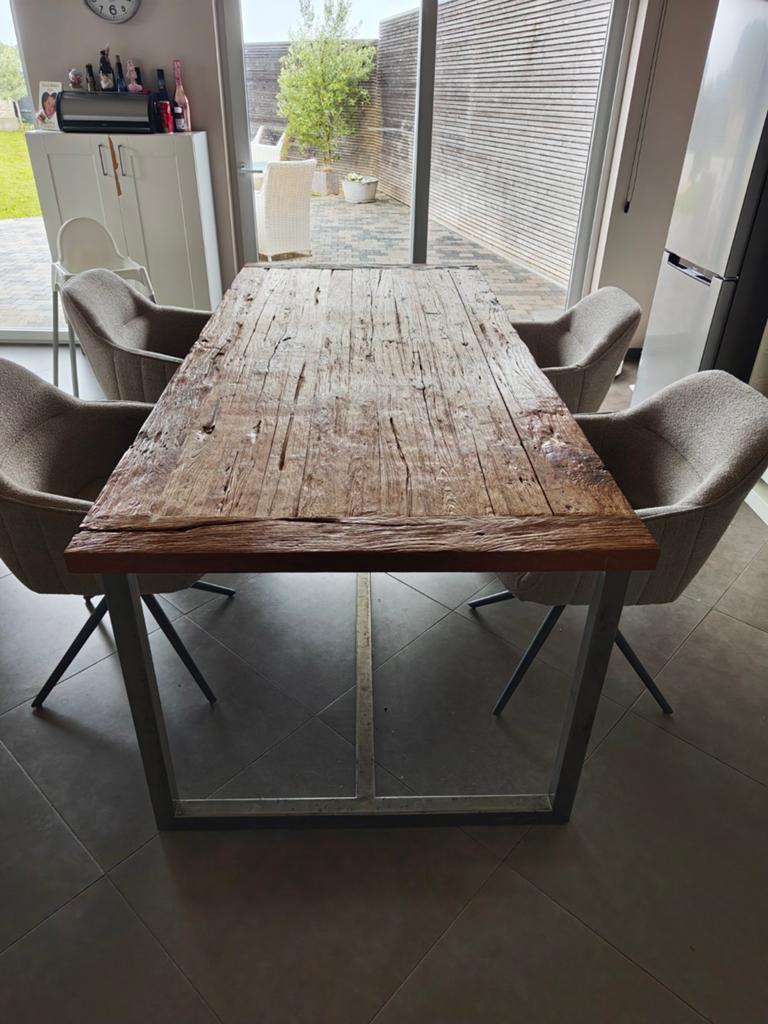 Eettafel hout 220 x 100  x 78, Enlèvement