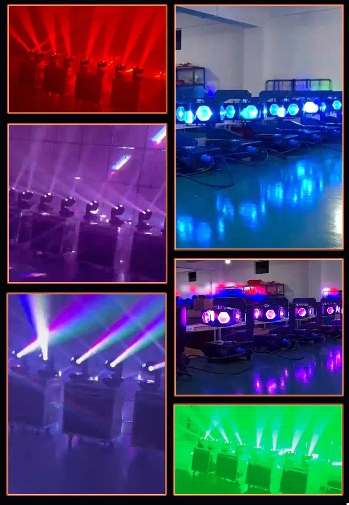Nieuwe First Class 6 x 80W Led Ufo Movinghead, Ophalen of Verzenden, Nieuw, Licht, Geluidgestuurd