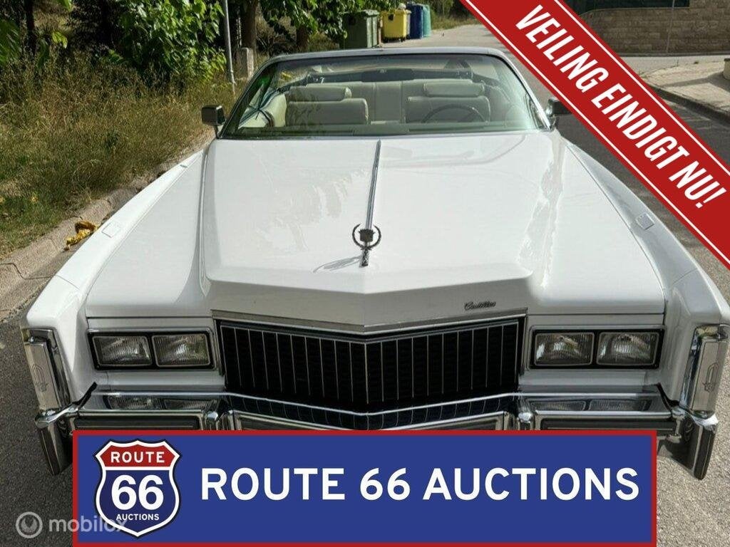 Cadillac Eldorado | 1976 | Route 66 Auctions, Cadillac, Zwart, Bedrijf, Handgeschakeld