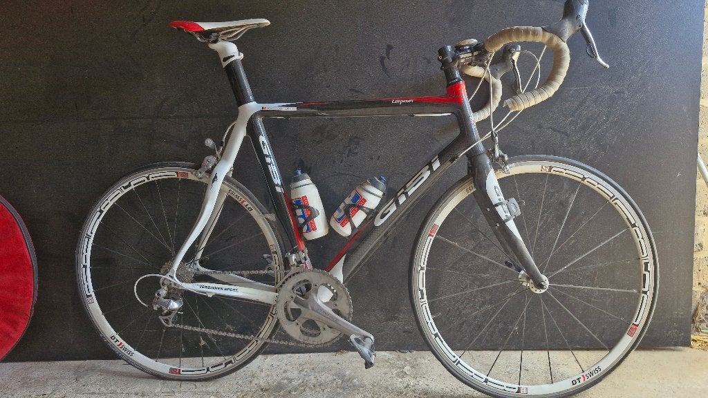 Carbon Koersfiets Gibi Emperor + 2 extra sets, Ophalen, Zo goed als nieuw, Velgrem, Overige merken