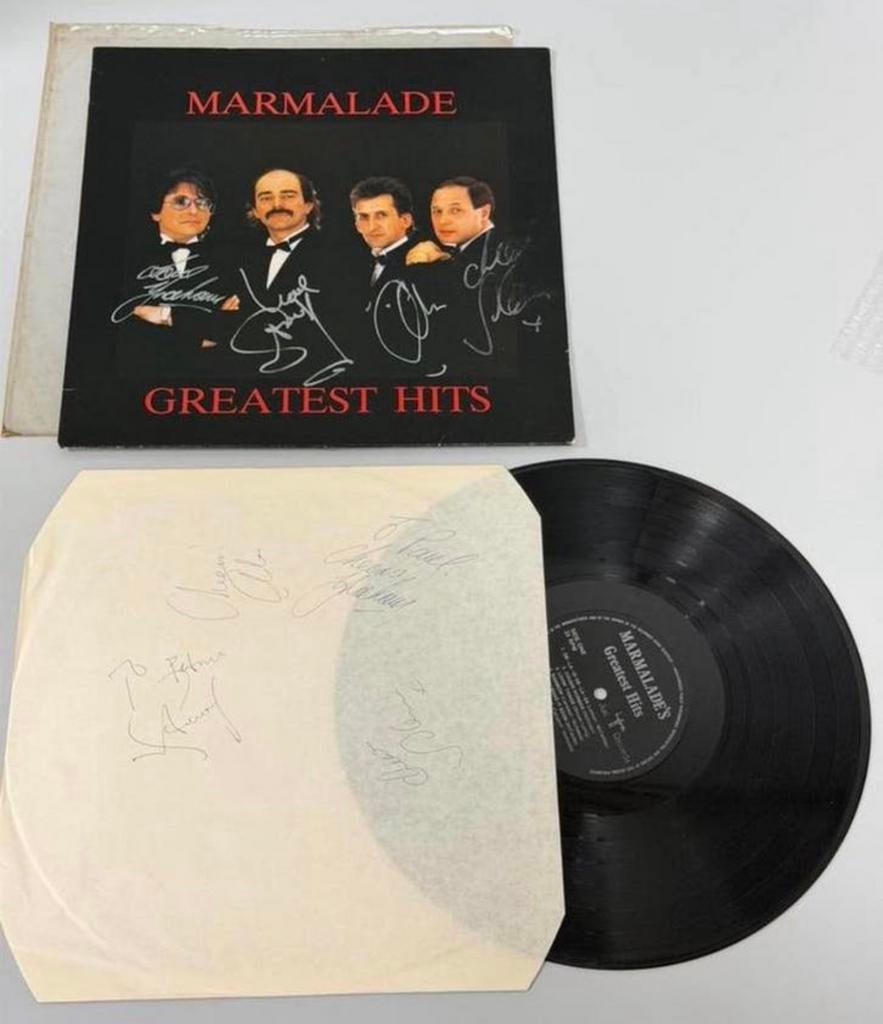 Marmalade Greatest Hits vinyl LP FULLY SIGNED UK 1960s 1980s, Ophalen of Verzenden, Zo goed als nieuw, Cd of Plaat, Gesigneerd