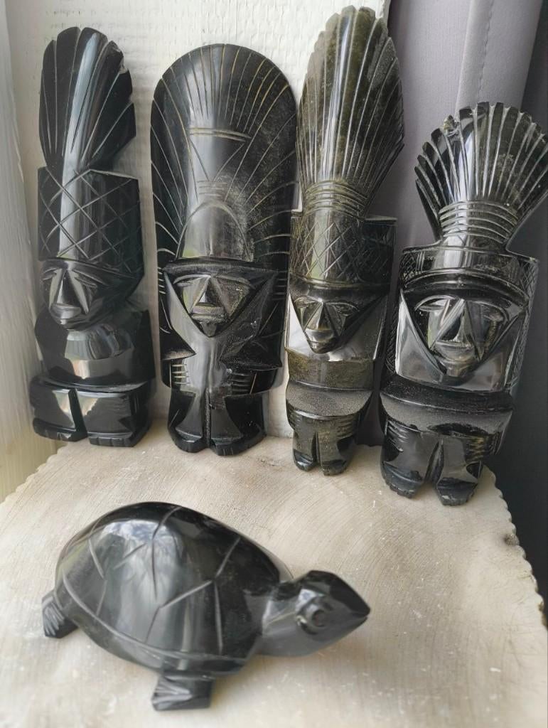 Mexicaanse obsidiaan beeldjes, Ophalen, Gebruikt