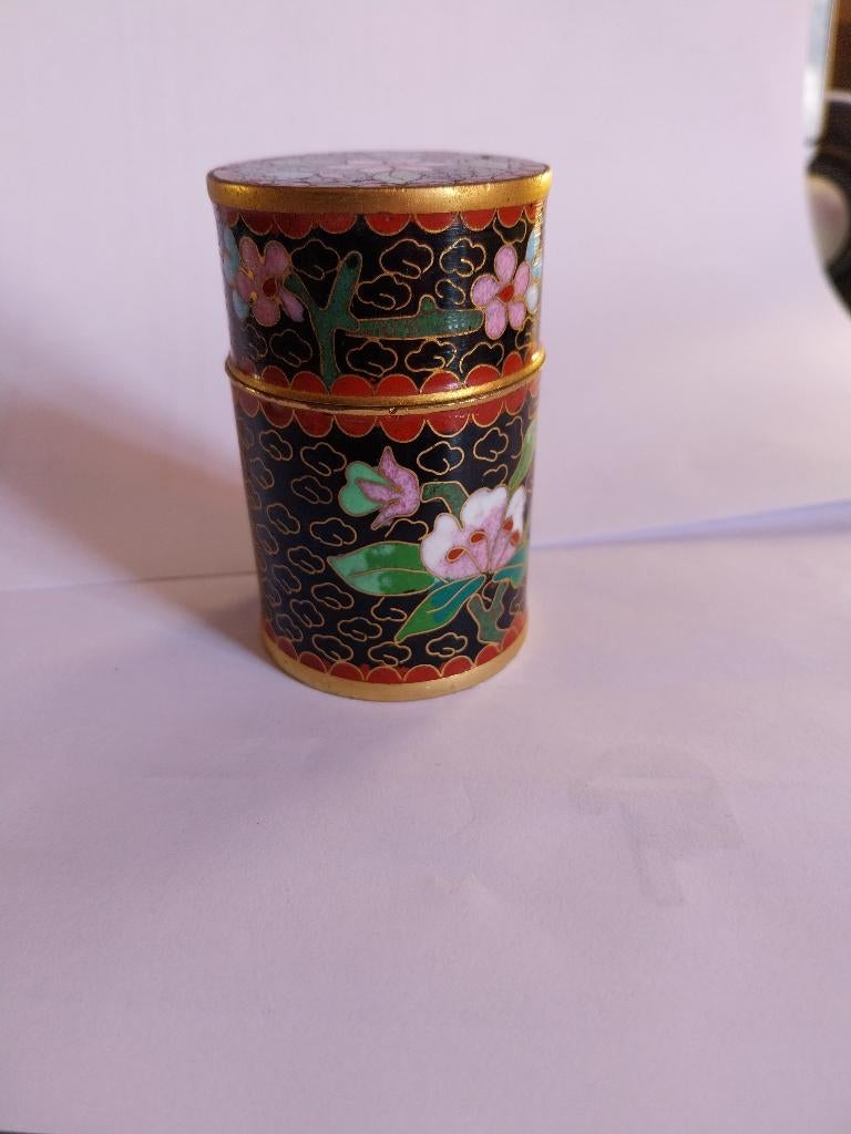 antique pot  chinois en email  cloisonne, Enlèvement ou Envoi