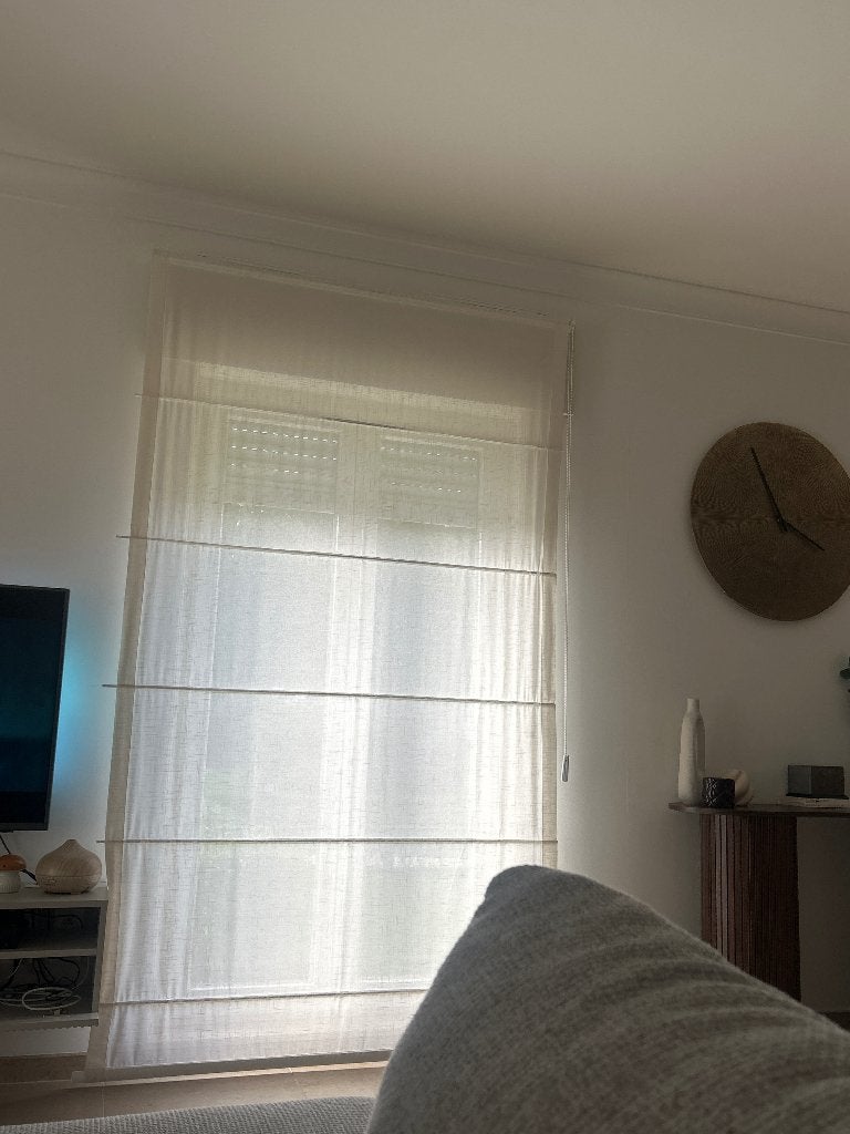 Vouwgordijn, Huis en Inrichting, Ophalen, Gebruikt, 135 cm, Vouwgordijn